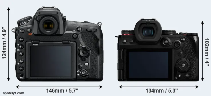 Comparison D850 or G9 II rear