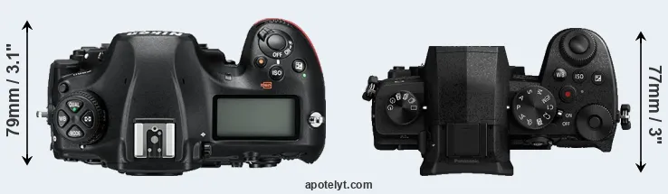 Compare D850 versus G95 top