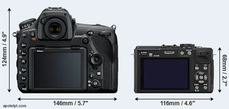 Comparison D850 or GX1 rear