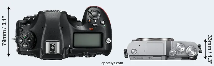 Compare D850 versus GX850 top