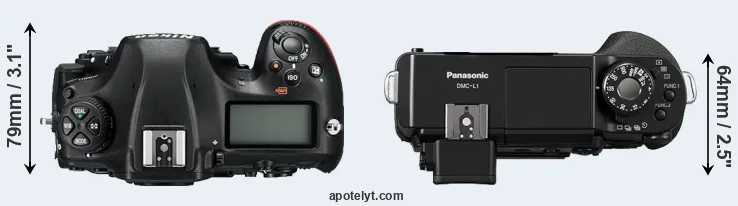 Compare D850 versus L1 top