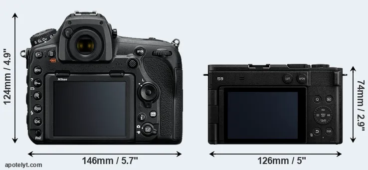 Comparison D850 or S9 rear