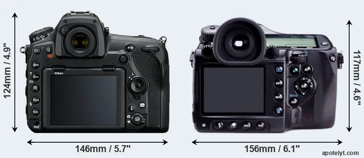 Comparison D850 or 645D rear
