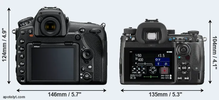 Comparison D850 or K-3 III rear