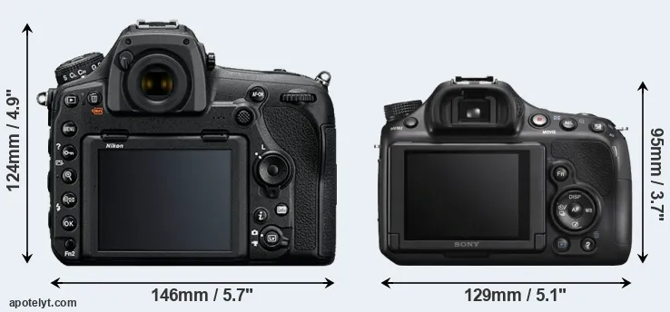Comparison D850 or A58 rear