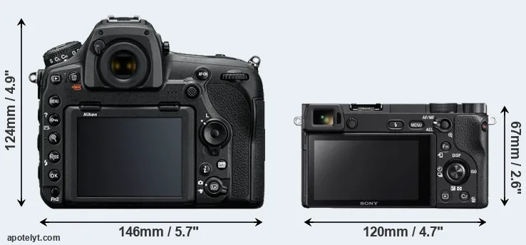 Comparison D850 or A6300 rear