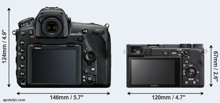 Comparison D850 or A6400 rear