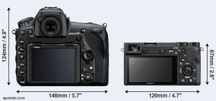 Comparison D850 or A6500 rear