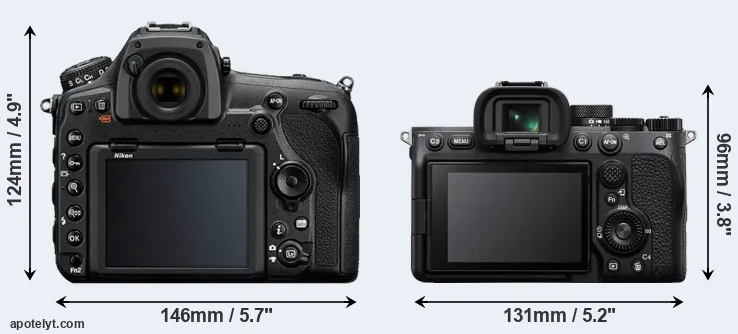 Comparison D850 or A7 IV rear
