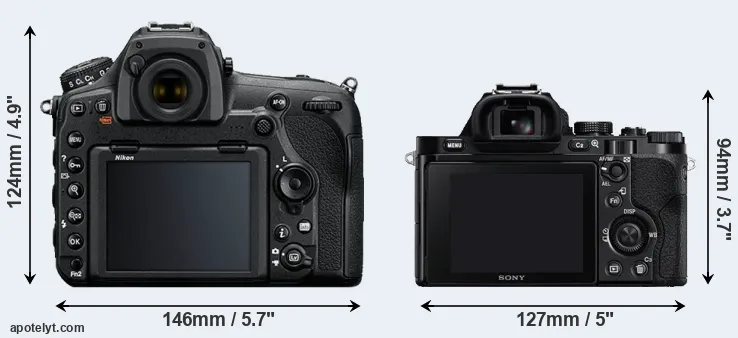 Comparison D850 or A7 rear