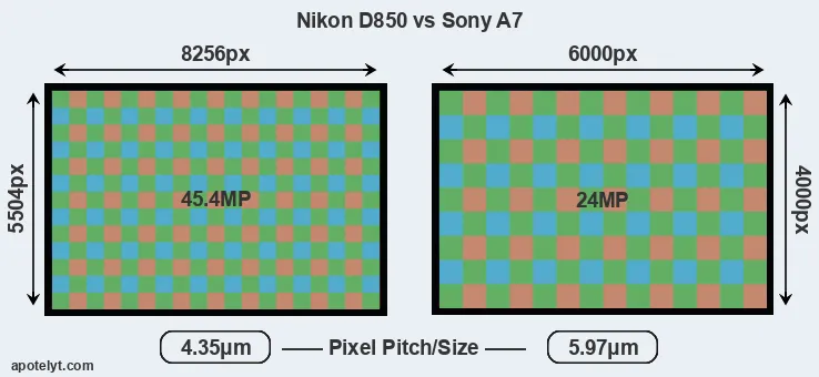 D850 versus A7 MP