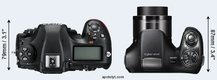 Compare D850 versus H200 top