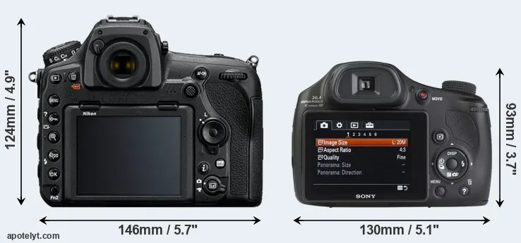 Comparison D850 or HX350 rear