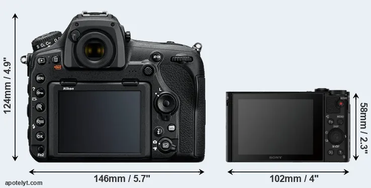 Comparison D850 or HX90V rear
