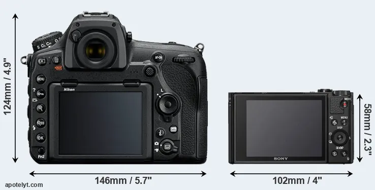 Comparison D850 or HX99 rear
