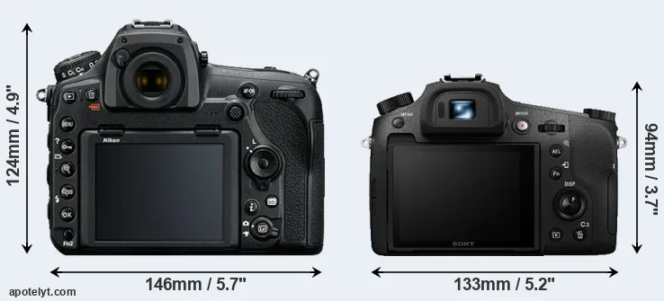 Comparison D850 or RX10 III rear