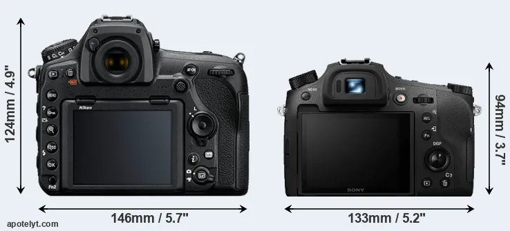 Comparison D850 or RX10 IV rear