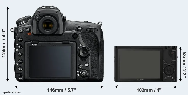 Comparison D850 or RX100 rear