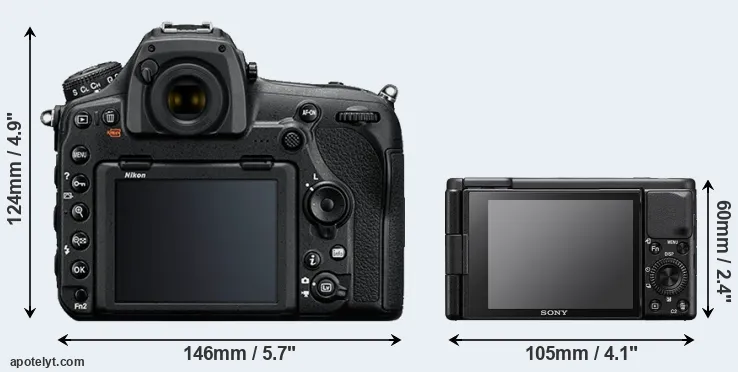 Comparison D850 or ZV-1 rear