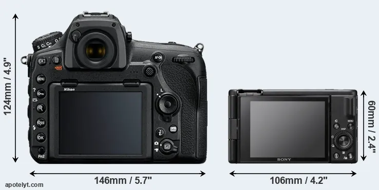 Comparison D850 or ZV-1F rear