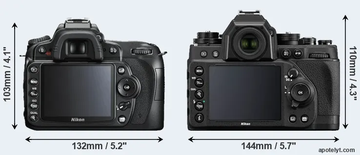 Comparison D90 or Df rear