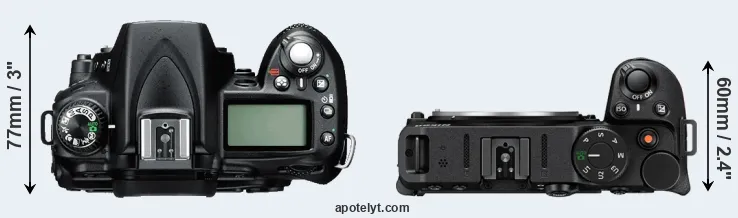 Compare D90 versus Z30 top