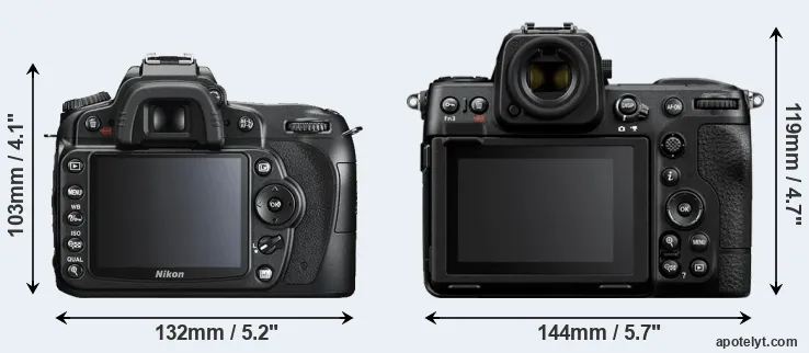 Comparison D90 or Z8 rear