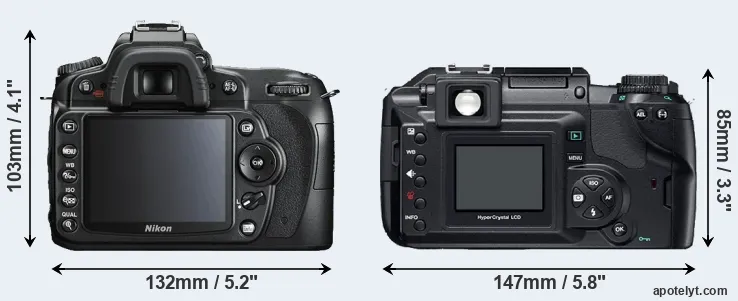 Comparison D90 or E-300 rear