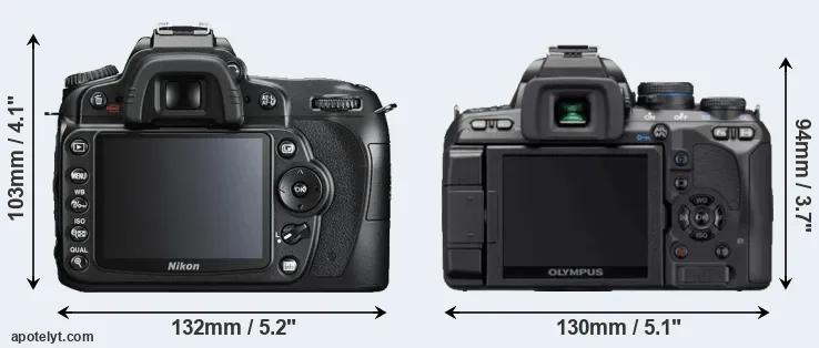 Comparison D90 or E-620 rear