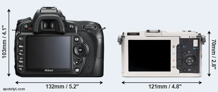 Comparison D90 or E-P1 rear