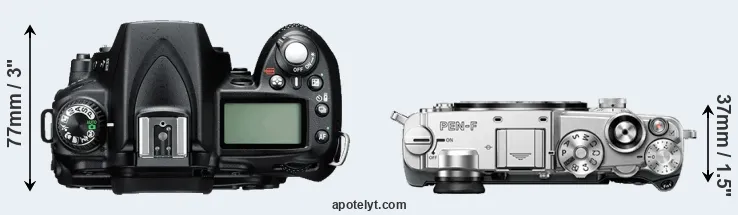 Compare D90 versus PEN-F top