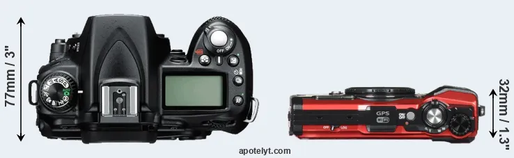 Compare D90 versus TG-5 top