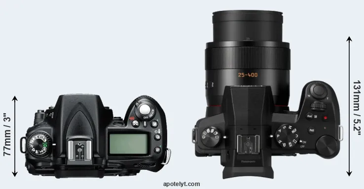 Compare D90 versus FZ1000 II top