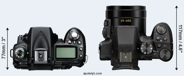 Compare D90 versus FZ330 top