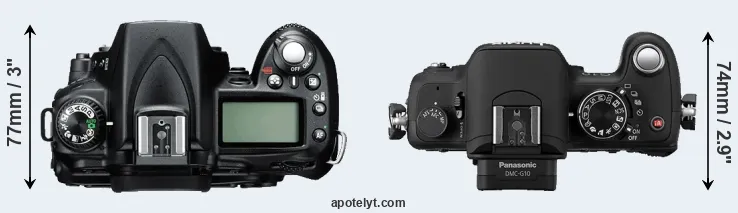 Compare D90 versus G10 top