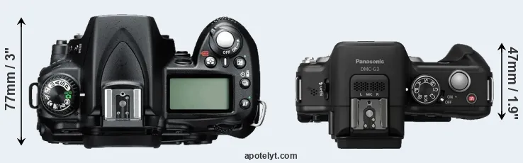 Compare D90 versus G3 top