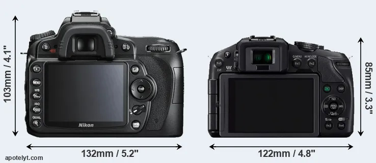 Comparison D90 or G6 rear