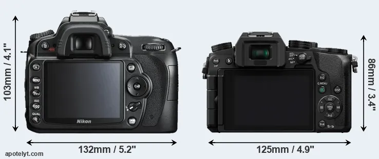 Comparison D90 or G7 rear