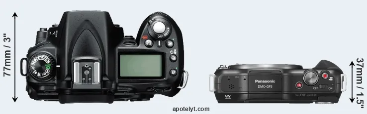 Compare D90 versus GF5 top