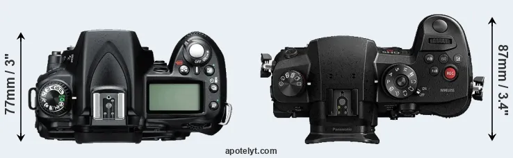 Compare D90 versus GH5s top