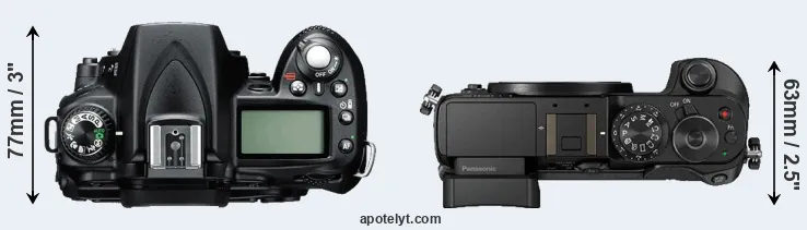 Compare D90 versus GX8 top