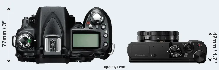 Compare D90 versus LX15 top
