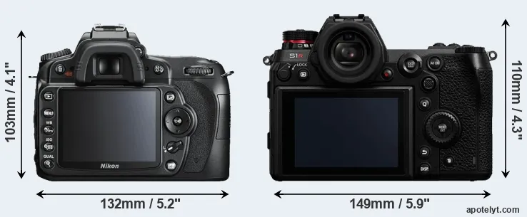 Comparison D90 or S1R rear