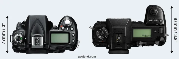Compare D90 versus S1R top