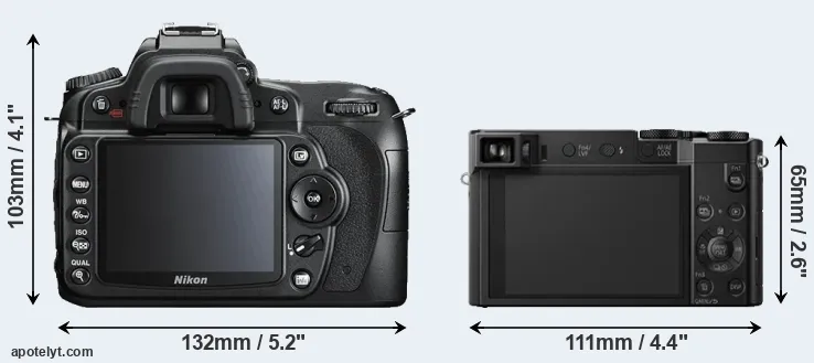 Comparison D90 or ZS100 rear