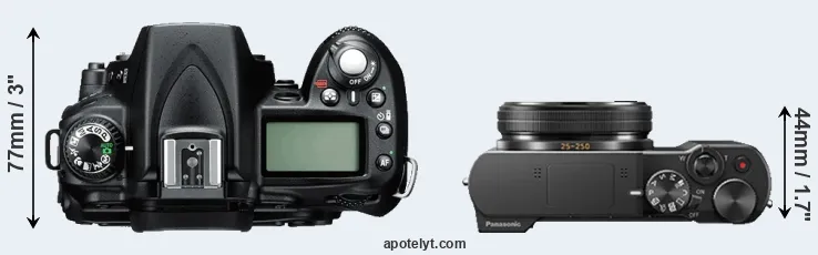 Compare D90 versus ZS100 top