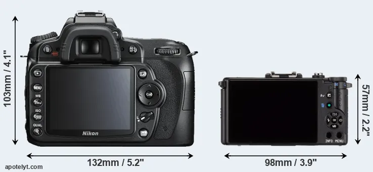 Comparison D90 or Pentax Q rear