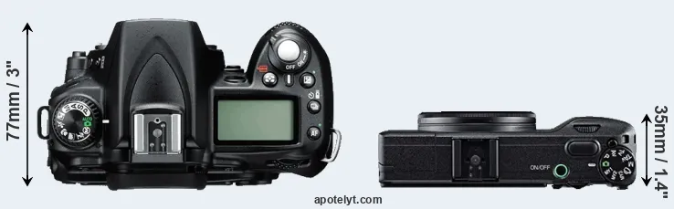 Compare D90 versus GR top