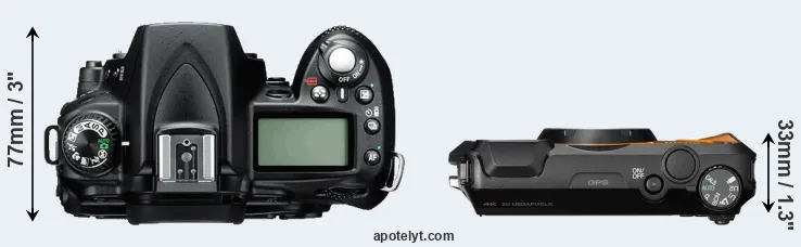 Compare D90 versus WG-6 top