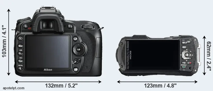 Comparison D90 or WG-60 rear